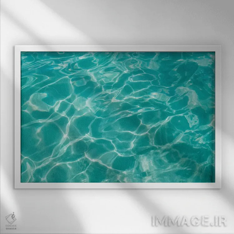 تابلو آب کابو اثر بثانی یانگ - نمای قابدار سفید