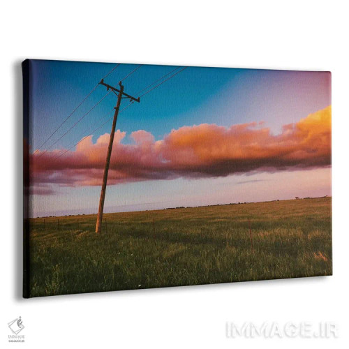 تابلو آسمانهای پنبهقندی اثر بثانی یانگ - نمای پرسپکتیو محصول