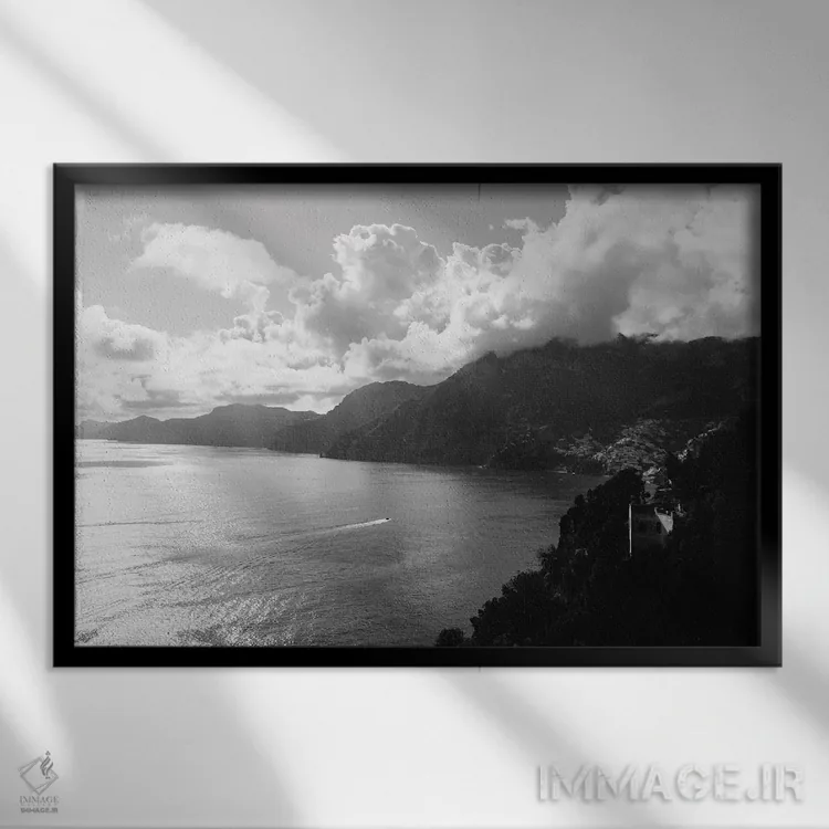 تابلو نمای پوزیتانو چهار اثر بثانی یانگ - نمای قابدار مشکی