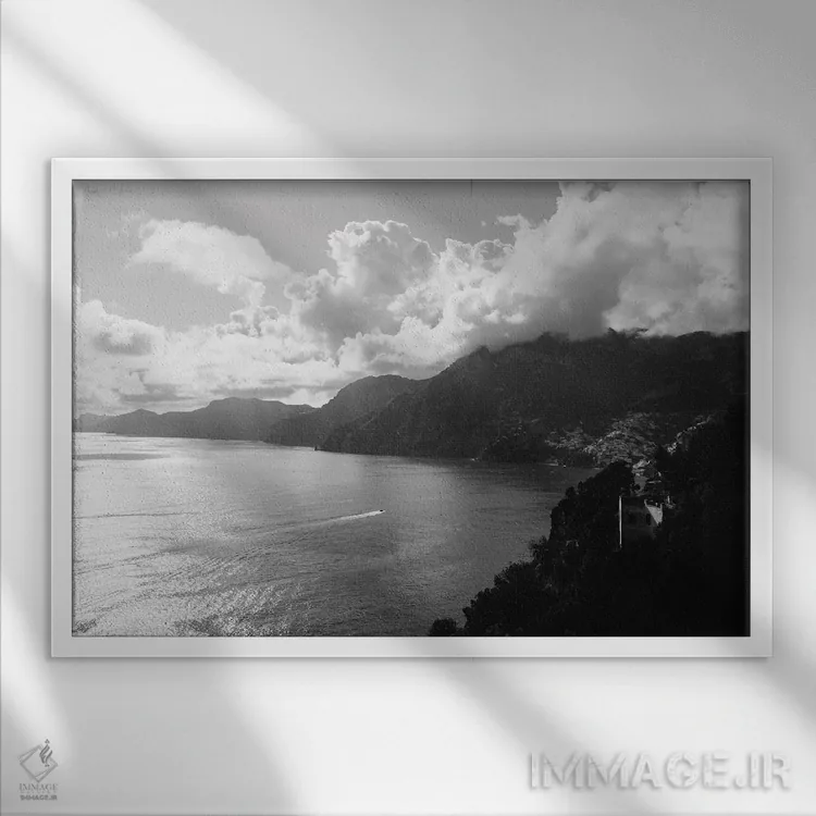 تابلو نمای پوزیتانو چهار اثر بثانی یانگ - نمای قابدار سفید