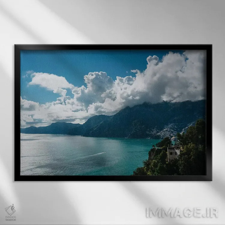 تابلو نمای پوزیتانو پنج اثر بثانی یانگ - نمای قابدار مشکی