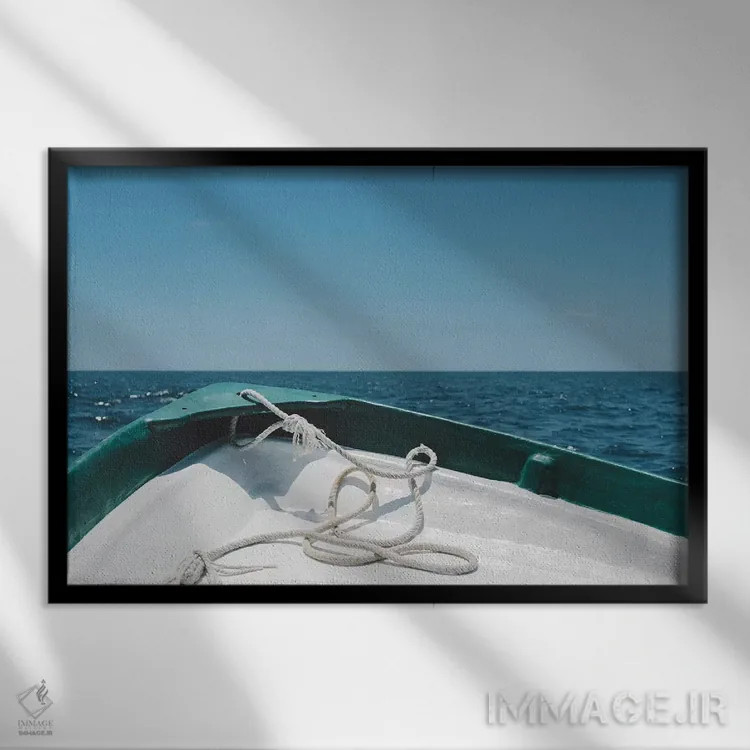 تابلو فراتر از دریا اثر بثانی یانگ - نمای قابدار مشکی