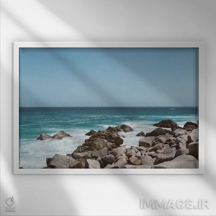 تابلو قایق کبو سه اثر بثانی یانگ - نمای قابدار سفید