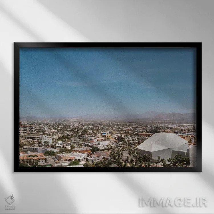 تابلو نمای شهری کبو اثر بثانی یانگ - نمای قابدار مشکی