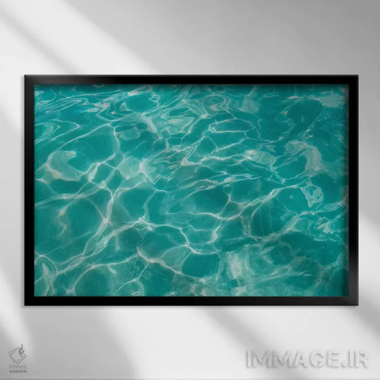 تابلو آب کبو دو اثر بثانی یانگ - نمای قابدار مشکی