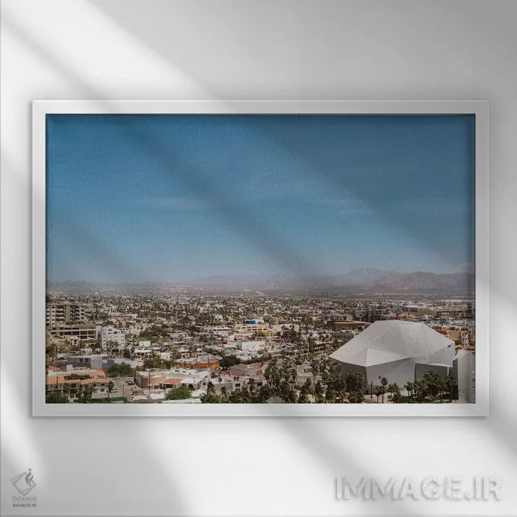 تابلو نمای شهری کبو اثر بثانی یانگ - نمای قابدار سفید