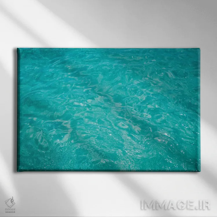 تابلو آب کبو سه اثر بثانی یانگ - نمای روبهرو روی دیوار