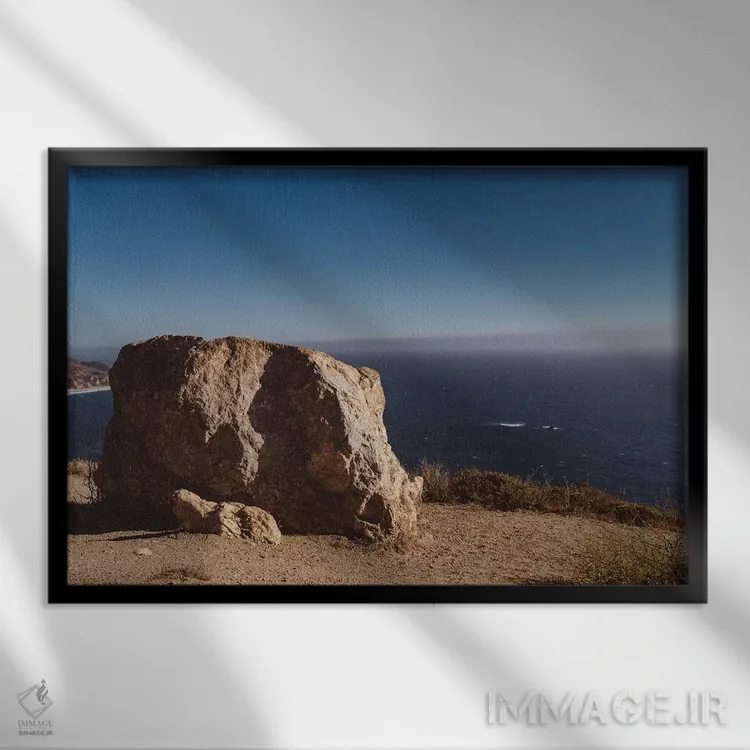 تابلو بیگ سور، کالیفرنیا نُه اثر بثانی یانگ - نمای قابدار مشکی