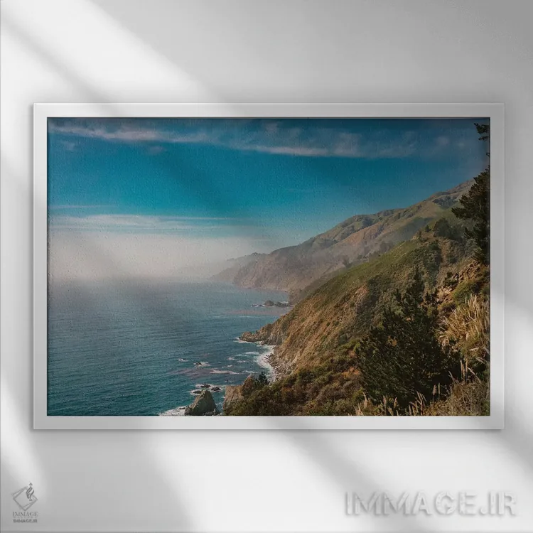 تابلو بیگ سور چهار اثر بثانی یانگ - نمای قابدار سفید