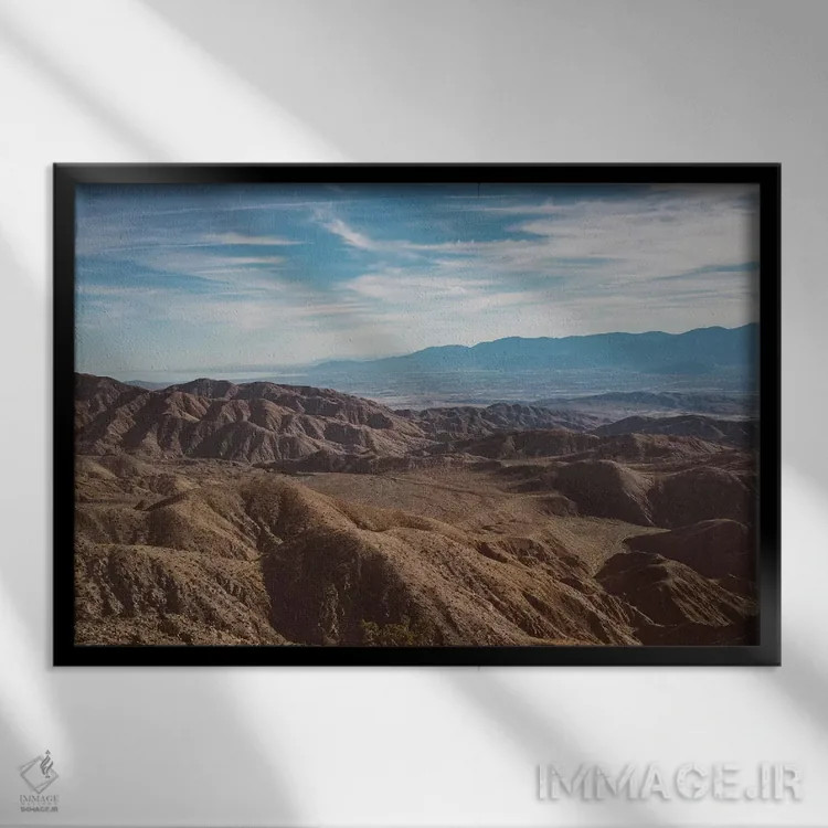 تابلو پارک ملی جاشوا تری بیست و هشتم اثر بثانی یانگ - نمای قابدار مشکی