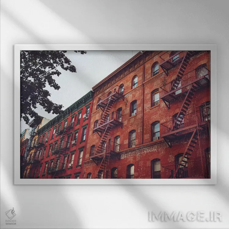 تابلو ایتالیای کوچک اثر بثانی یانگ - نمای قابدار سفید