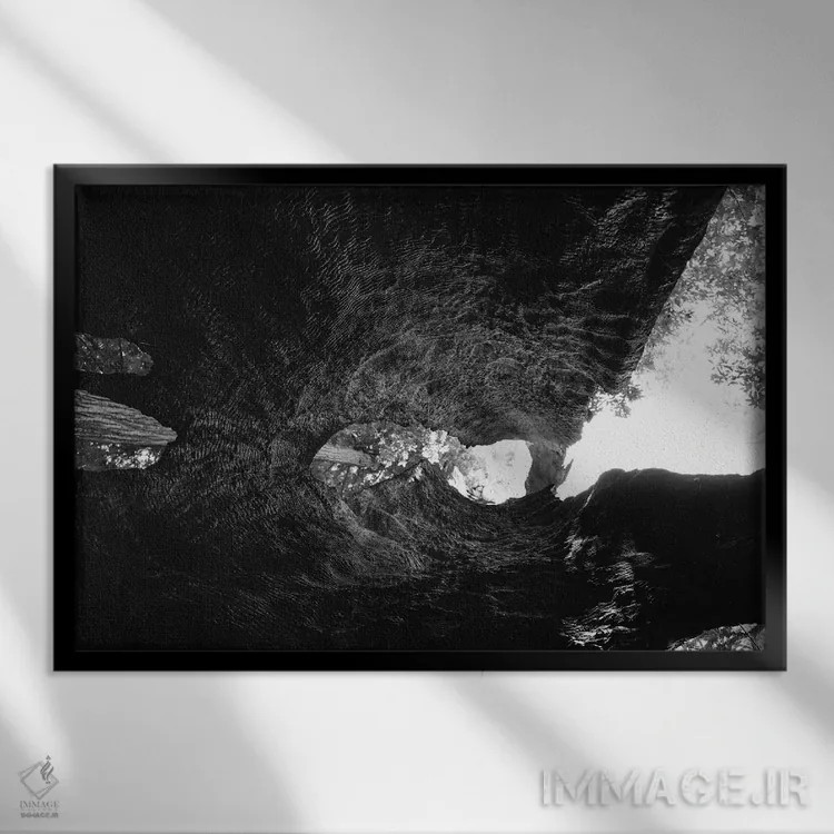 تابلو درون یک درخت سرخچوب اثر بثانی یانگ - نمای قابدار مشکی