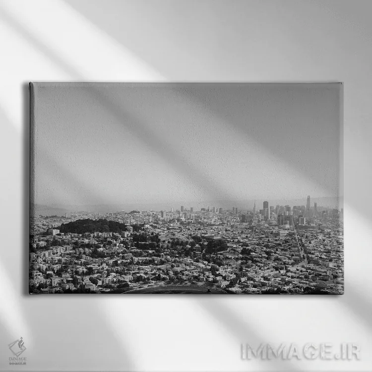 تابلو چشمانداز سان فرانسیسکو اثر بثانی یانگ - نمای روبهرو روی دیوار