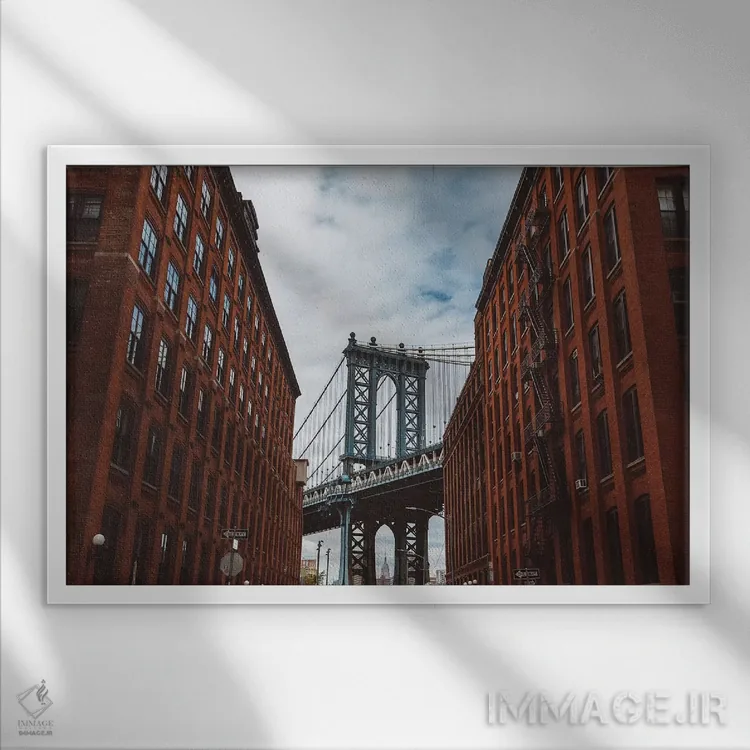 تابلو عشق نیویورک دوم اثر بثانی یانگ - نمای قابدار سفید