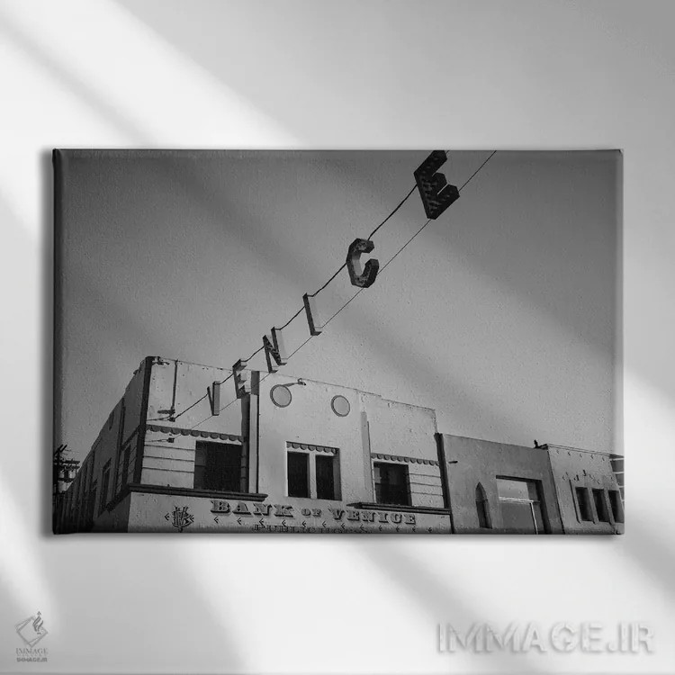 تابلو ساحل ونیز کالیفرنیا چهارم اثر بثانی یانگ - نمای روبهرو روی دیوار