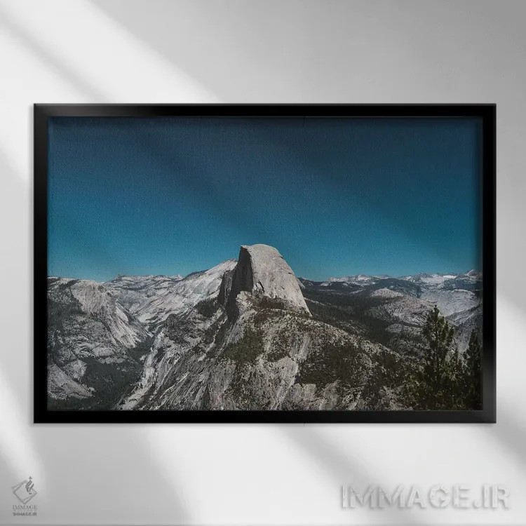 تابلو Yosemite National Park V,نقطه گلیشر - پارک ملی یوسیمیتی پنجم اثر بثانی یانگ - نمای قابدار مشکی