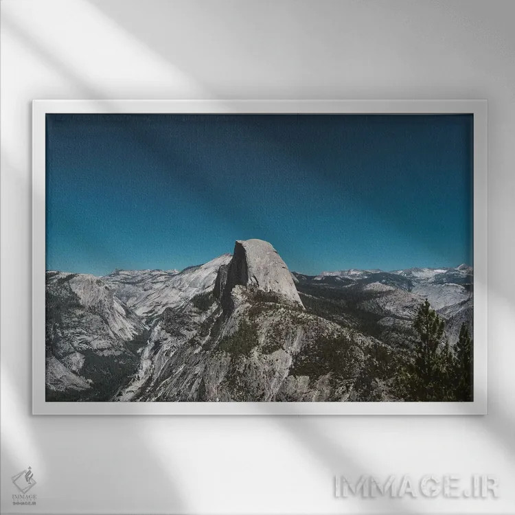 تابلو Yosemite National Park V,نقطه گلیشر - پارک ملی یوسیمیتی پنجم اثر بثانی یانگ - نمای قابدار سفید
