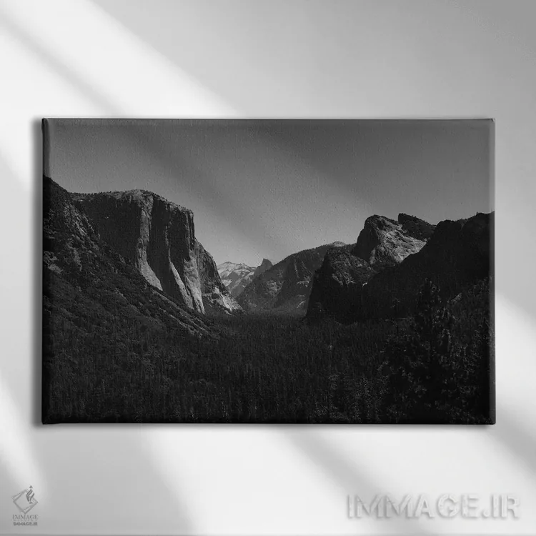 تابلو Yosemite National Park IV,دورنمای تونلی - پارک ملی یوسیمیتی چهارم اثر بثانی یانگ - نمای روبهرو روی دیوار