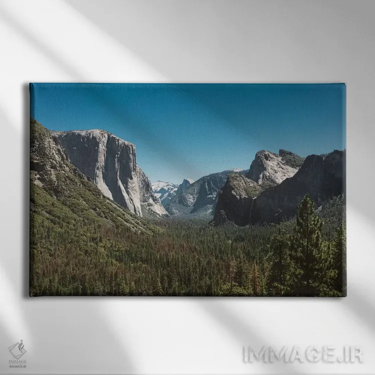 تابلو Yosemite National Park V,دورنمای تونلی - پارک ملی یوسیمیتی پنجم اثر بثانی یانگ - نمای روبهرو روی دیوار