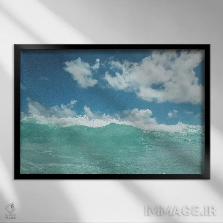 تابلو آب هاوایی ۶ اثر بثانی یانگ - نمای قابدار مشکی