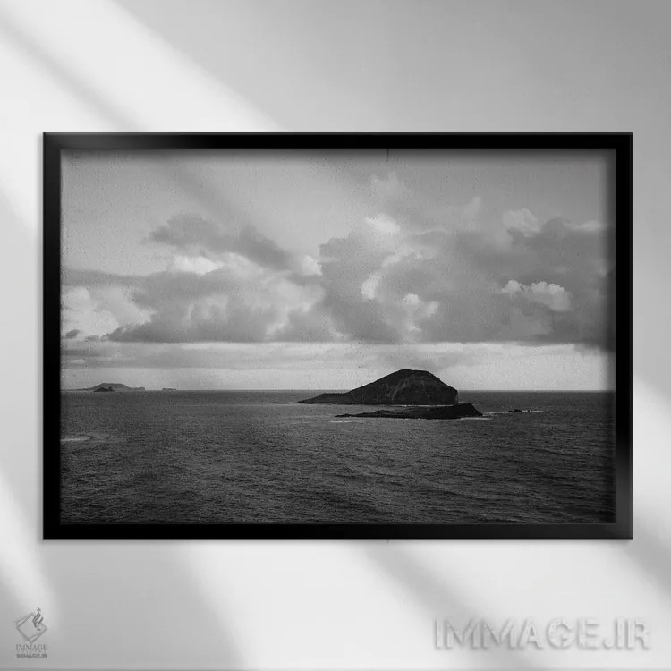 تابلو اوآهو هاوایی ۴ اثر بثانی یانگ - نمای قابدار مشکی