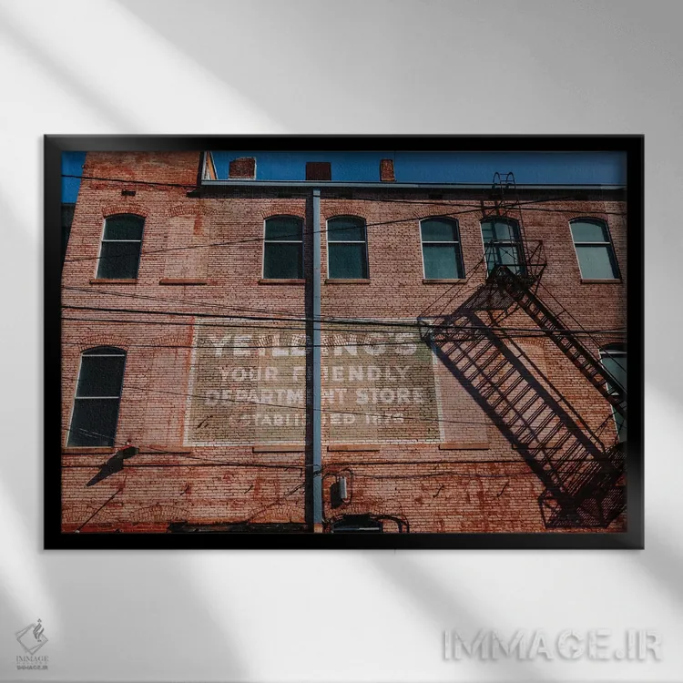 تابلو معماری آلاباما ۵ اثر بثانی یانگ - نمای قابدار مشکی