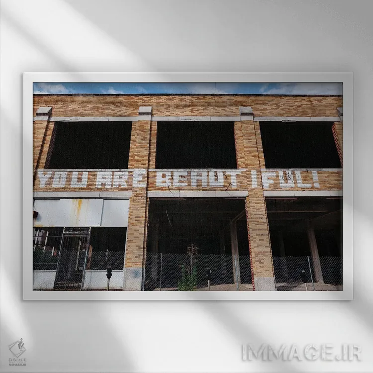 تابلو معماری آلاباما ۲ اثر بثانی یانگ - نمای قابدار سفید