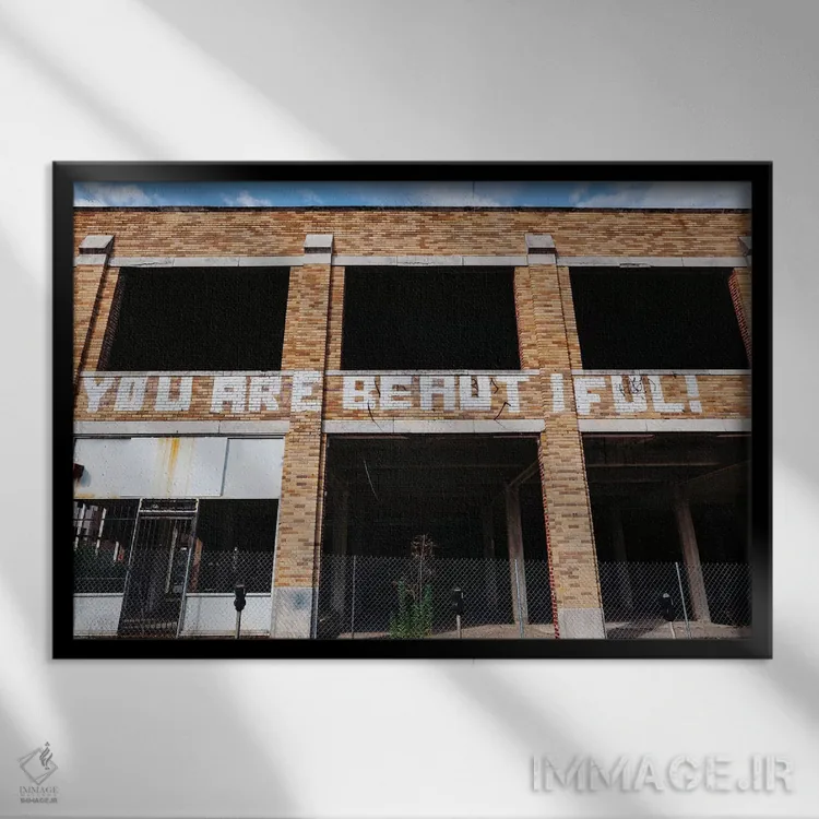 تابلو معماری آلاباما ۲ اثر بثانی یانگ - نمای قابدار مشکی