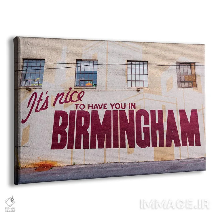 تابلو دیوارنگاره بیرمنگام اثر بثانی یانگ - نمای پرسپکتیو محصول