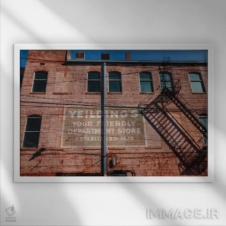 تابلو معماری آلاباما ۵ اثر بثانی یانگ - نمای قابدار سفید