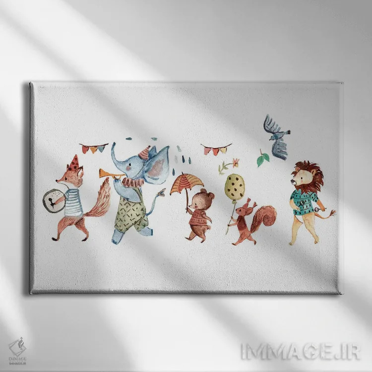 تابلو کارناوال اثر برنادت اوربانویک - نمای روبهرو روی دیوار