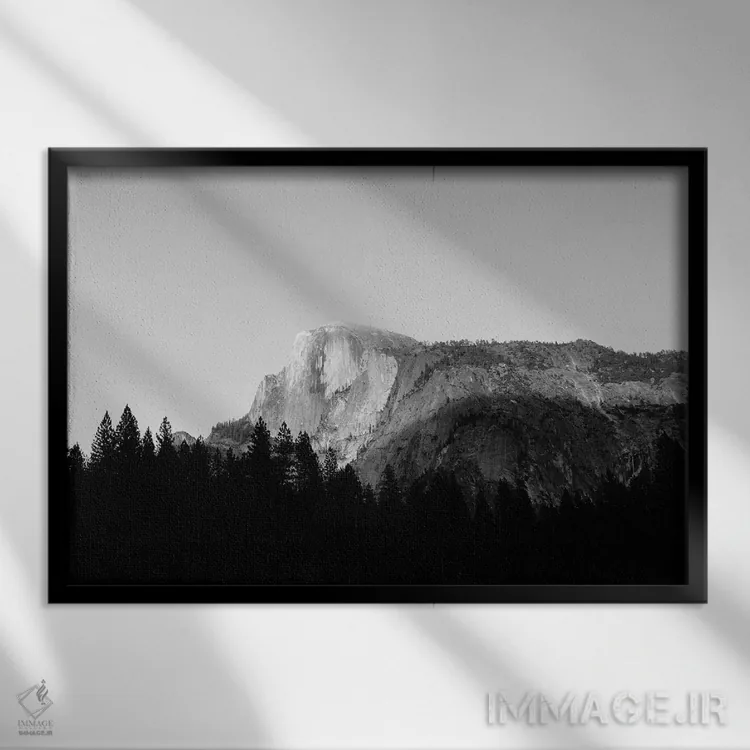 تابلو پارک ملی یوسیمیتی VIII اثر بثانی یانگ - نمای قابدار مشکی