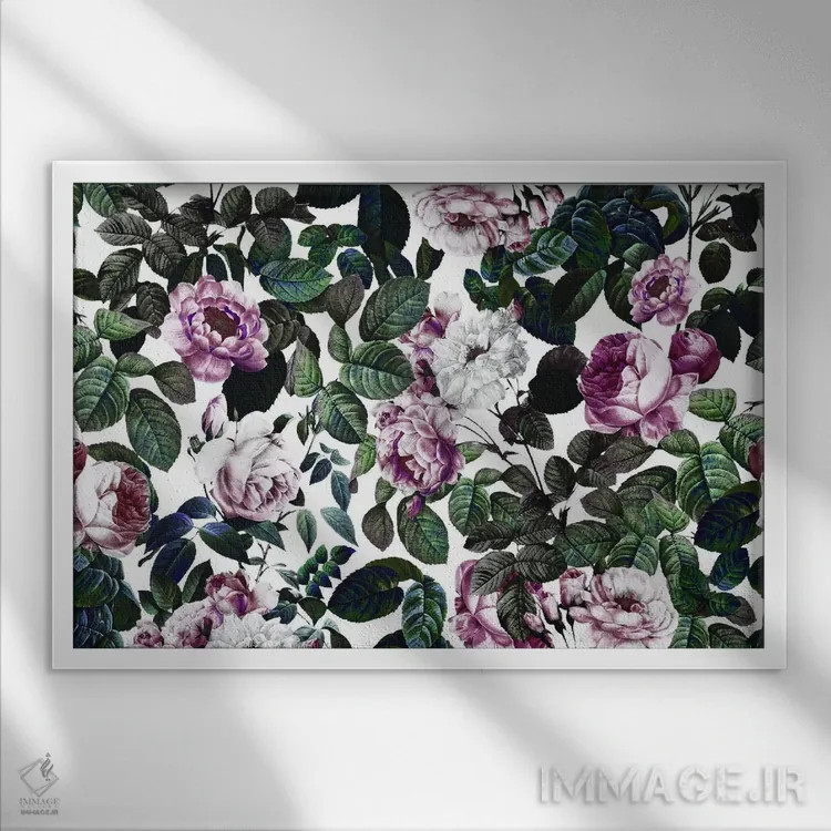 تابلو باغ کلاسیک شماره ۲ اثر برجو کورکمازیورک - نمای قابدار سفید