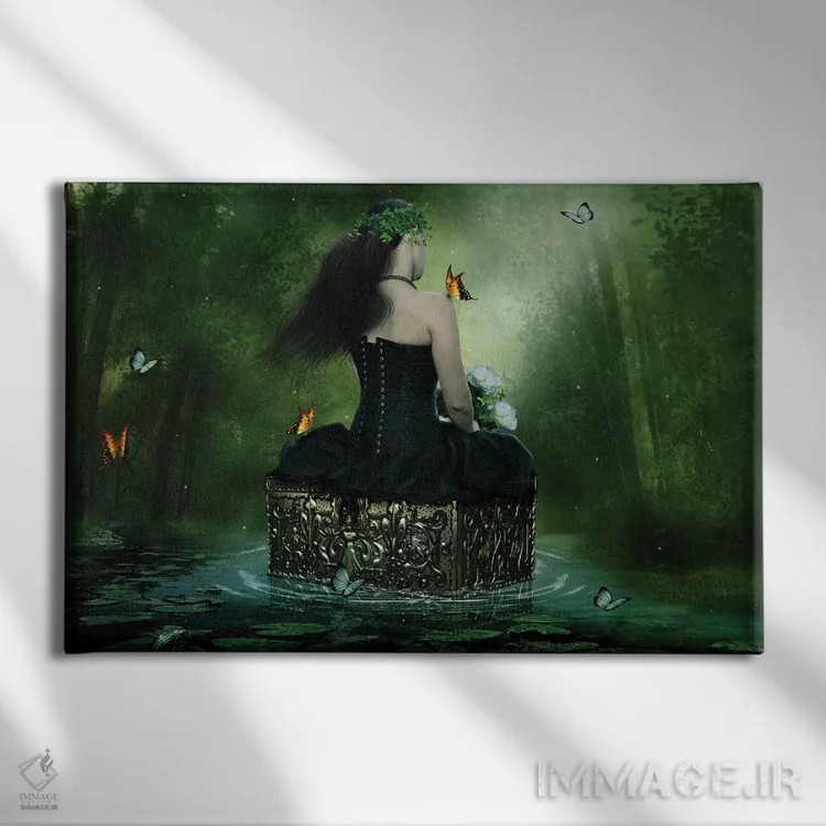 تابلو صندوق اسرار اثر بابت ون دن برگ - نمای روبهرو روی دیوار