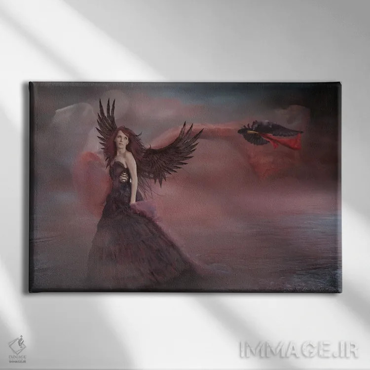 تابلو کد قرمز اثر بابت ون دن برگ - نمای روبهرو روی دیوار