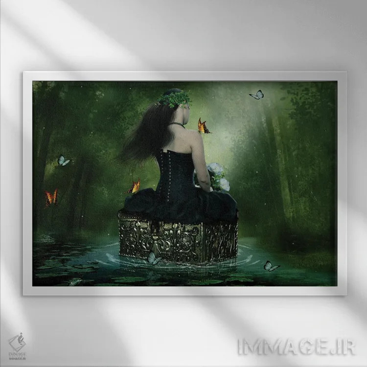 تابلو صندوق اسرار اثر بابت ون دن برگ - نمای قابدار سفید