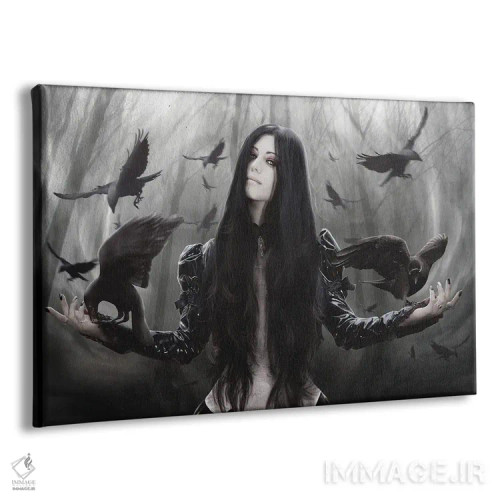 تابلو زاغی (پرنده) اثر بابت ون دن برگ - نمای پرسپکتیو محصول