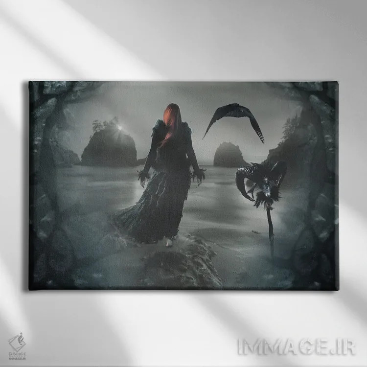 تابلو دوردست اثر بابت ون دن برگ - نمای روبهرو روی دیوار