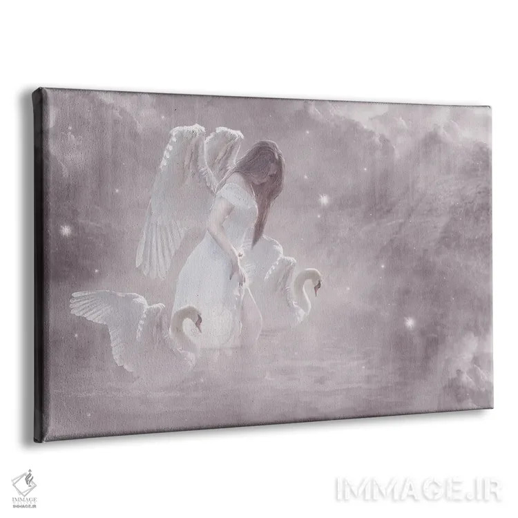 تابلو فرشته قو اثر بابت ون دن برگ - نمای پرسپکتیو محصول