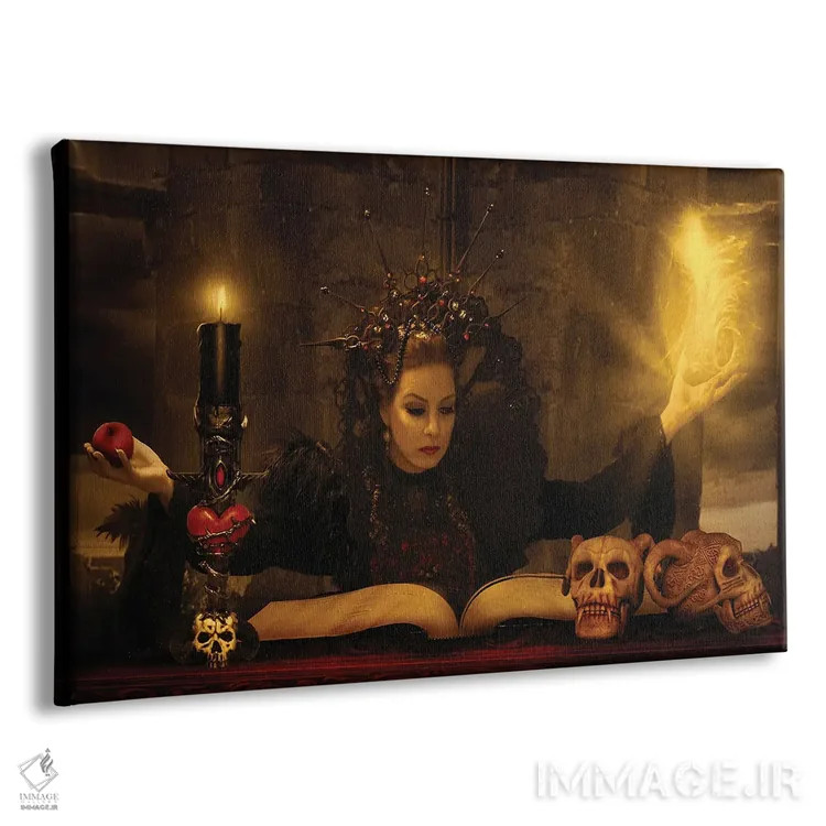 تابلو جادوگر زن اثر بابت ون دن برگ - نمای پرسپکتیو محصول