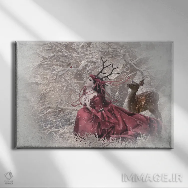 تابلو پری کریسمس اثر بابت ون دن برگ - نمای روبهرو روی دیوار