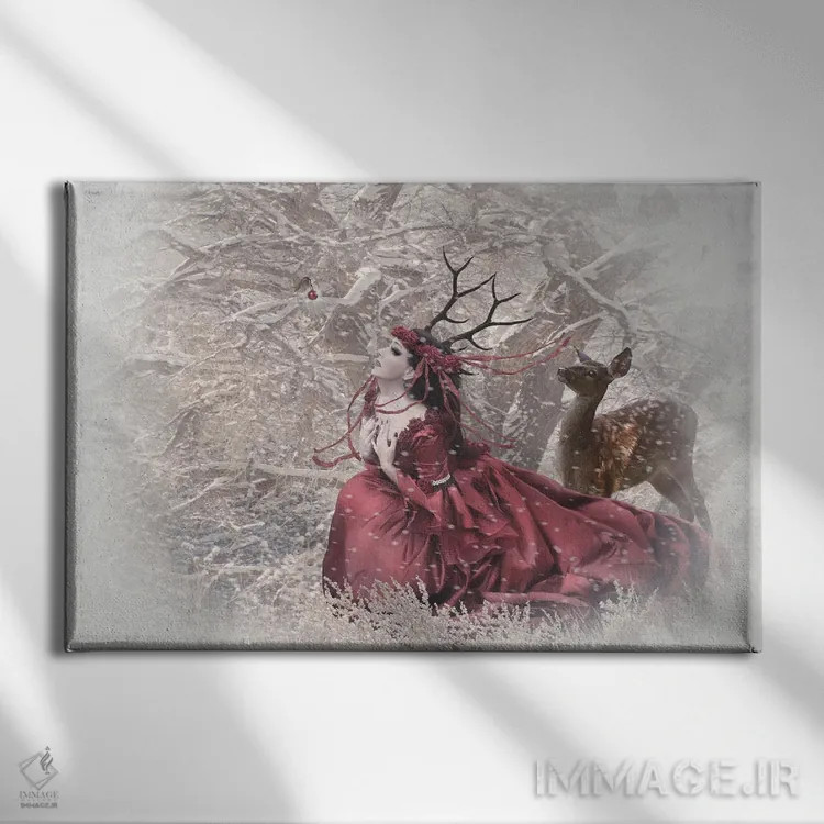 تابلو پری کریسمس اثر بابت ون دن برگ - نمای روبهرو روی دیوار