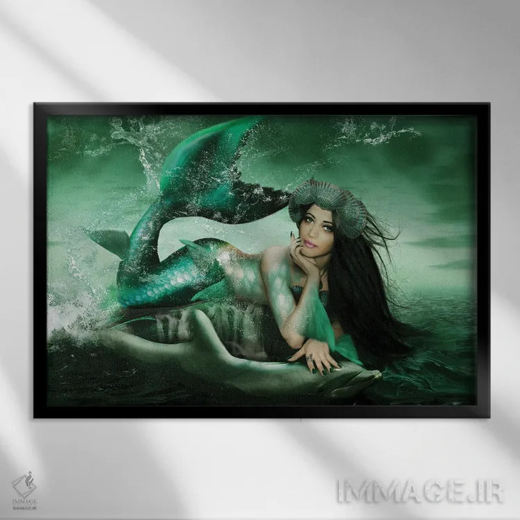 تابلو پاشیدن (پاشش آب) اثر بابت ون دن برگ - نمای قابدار مشکی