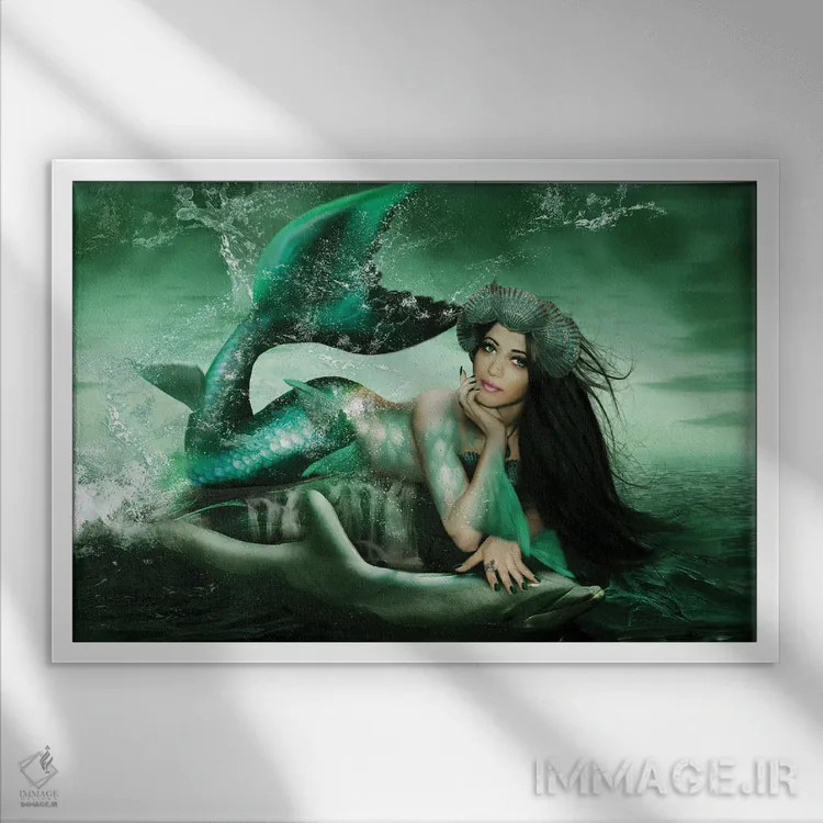 تابلو پاشیدن (پاشش آب) اثر بابت ون دن برگ - نمای قابدار سفید