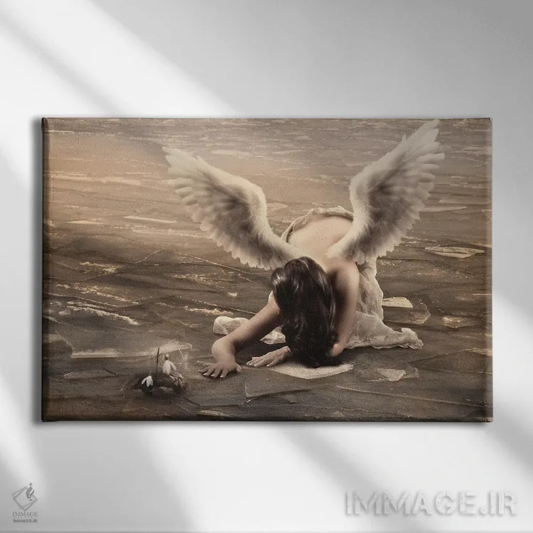 تابلو گلهای برفی اثر بابت ون دن برگ - نمای روبهرو روی دیوار