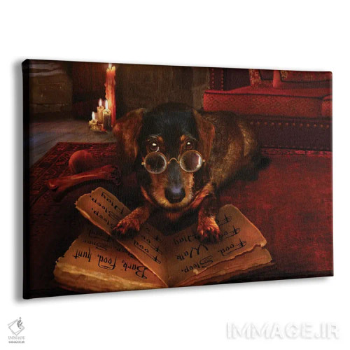 تابلو کتاب گفتوگوی سگی اثر بابت ون دن برگ - نمای پرسپکتیو محصول