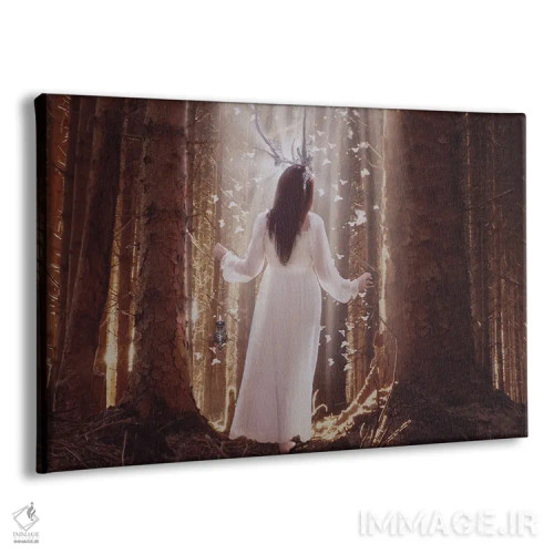 تابلو جنگل آرام اثر بابت ون دن برگ - نمای پرسپکتیو محصول