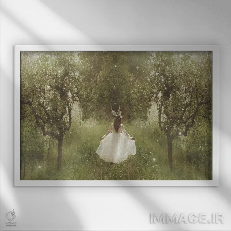 تابلو آرور (نام فرانسوی) اثر بابت ون دن برگ - نمای قابدار سفید