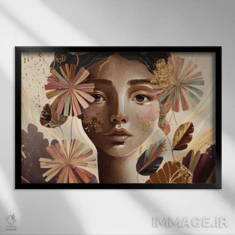 تابلو لیلا اثر بلا ایو - نمای قابدار مشکی