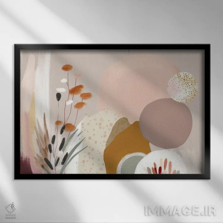 تابلو فرمهای زیبای طبیعت اثر بلا ایو - نمای قابدار مشکی